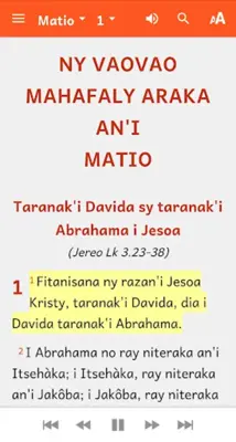 Malagasy Bible android App screenshot 1